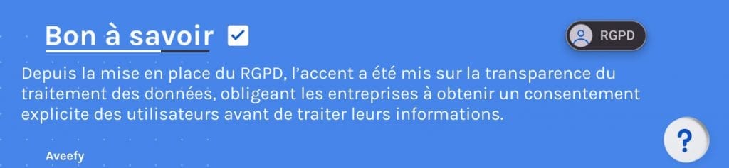 Depuis la mise en place du RGPD,