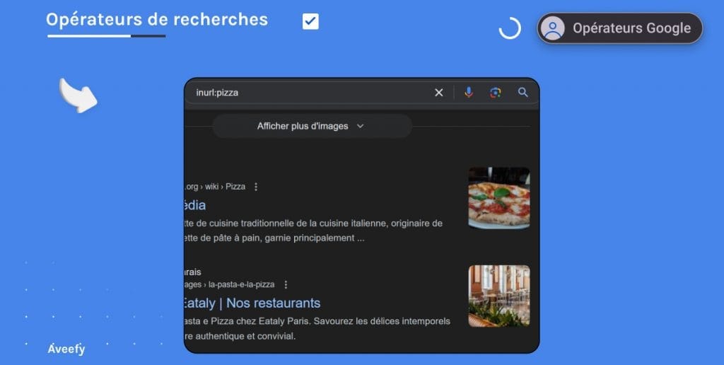 opérateurs de recherches google deux